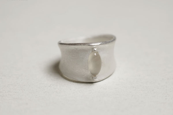 OLIO E ACETO Silver White Cave Ring OA08F11 POEA2